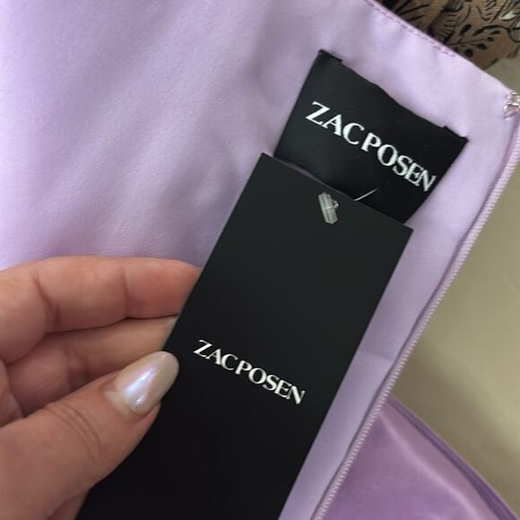 NWT Zac Posen Lavender Bow Mini Dress, US2 - Picture 7 of 7